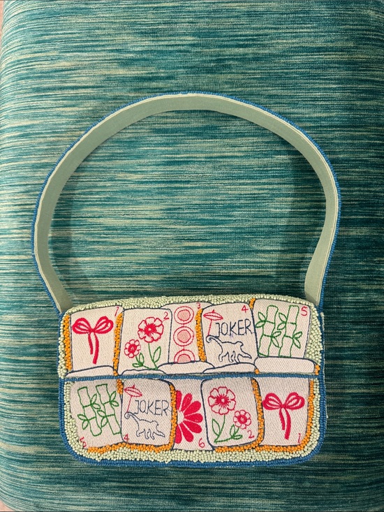 Anthropologie Handbags - Anthropologie/Maeve Mahjong beaded Icon Fiona purse